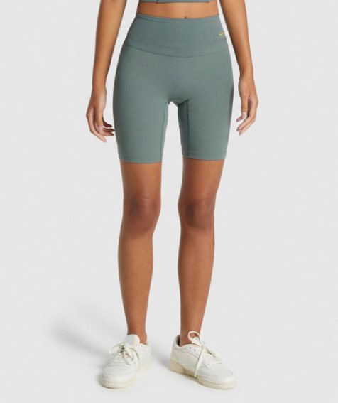 Women's Gymshark Whitney Cycling Shorts Green | CA 35N81D